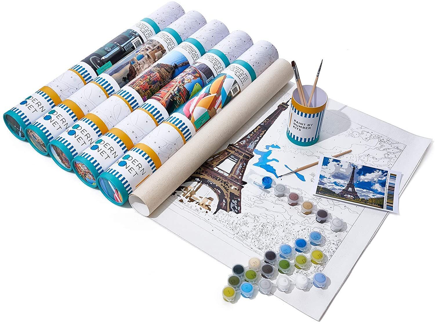 Adult paint by numbers kits